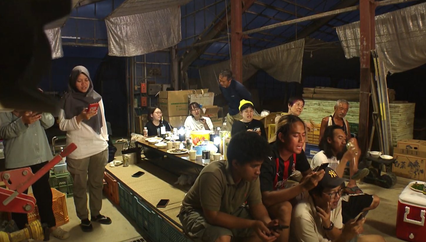 歓送迎会BBQでの歌唱会