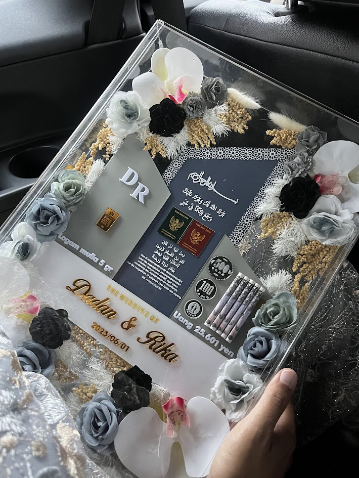 新郎から贈られた結婚贈与